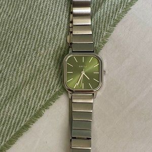BREDA Ladies ESTHER Watch - Silver/Moss